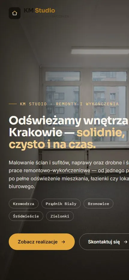 KM Studio on a phone